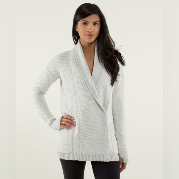 LULULEMON ATHLETICA Post Practice Cardigan - Picture 1 of 10